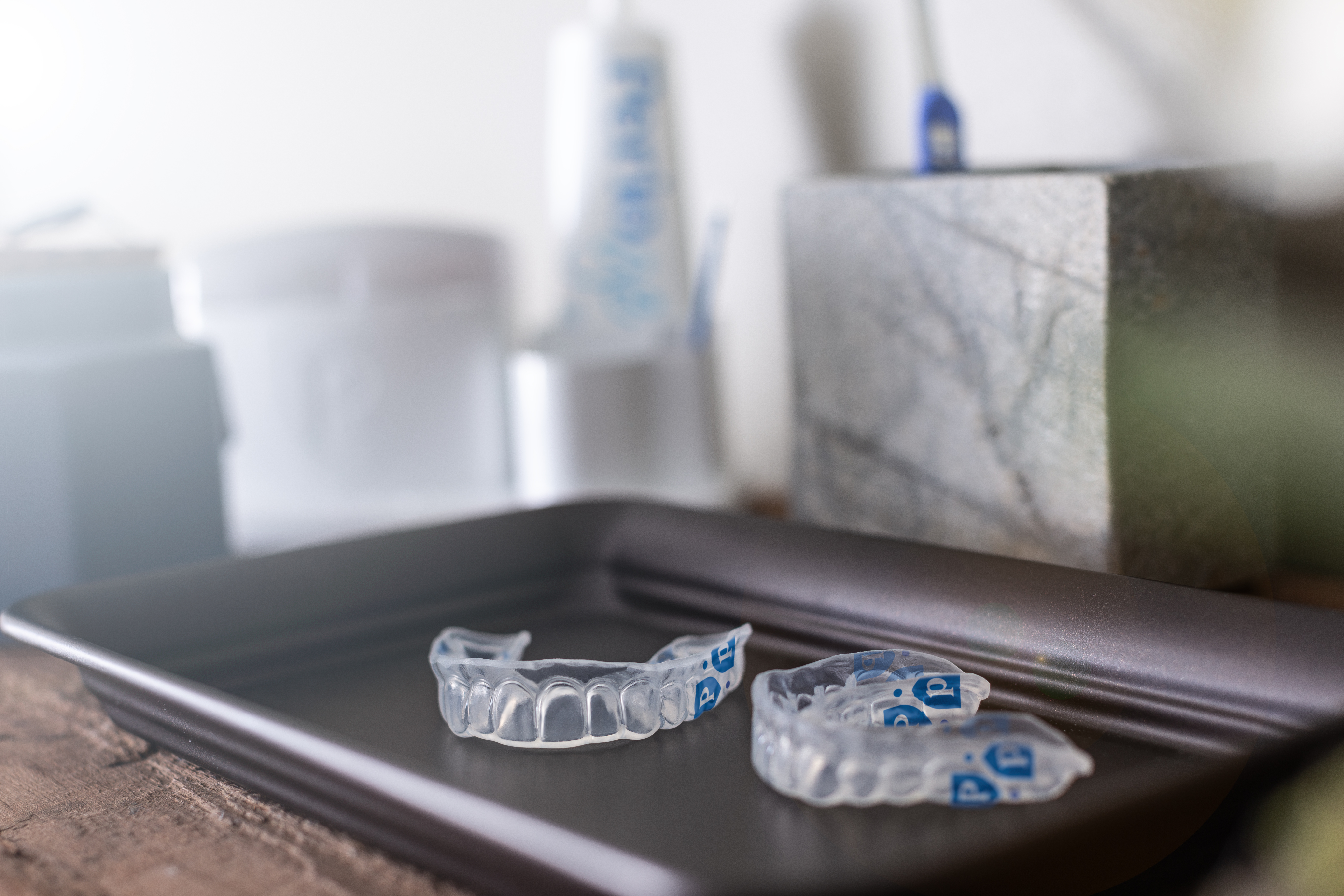 Trays on Wood